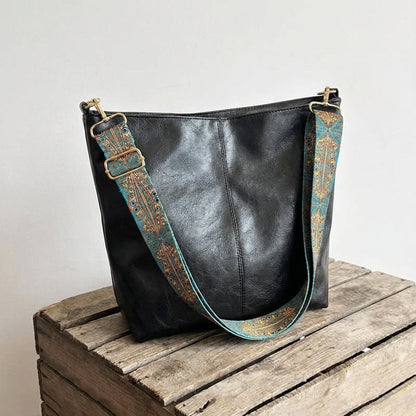 Stella® | Äkta Läder Bucket Väska