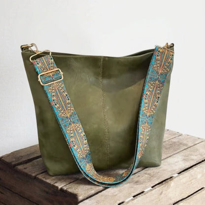 Stella® | Äkta Läder Bucket Väska